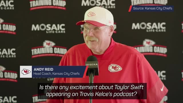 Mahomes & Reid excited for Taylor Swift's appearance on Kelce podcast