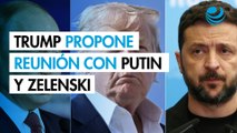 Trump dice que podría haber una reunión trilateral con Putin y Zelenski si cumbre sale bien