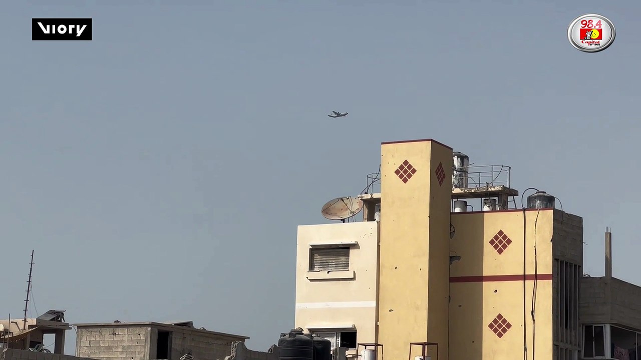 Surprise supplies - Aircraft drop humanitarian aid over Gaza’s Khan Younis