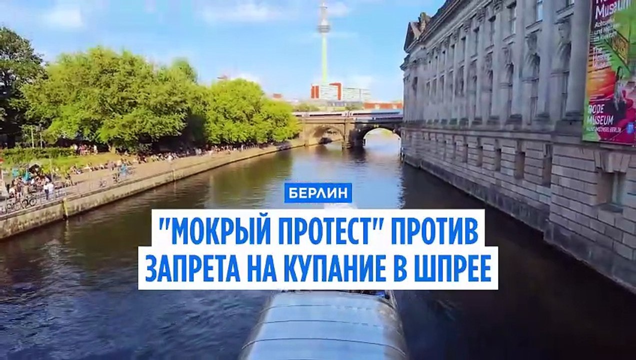 В Берлине прошёл "мокрый протест" против запрет...