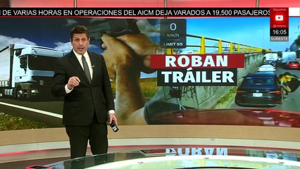 Reportan robo de un tráiler en Cuernavaca; el ladrón fue detenido por un operativo