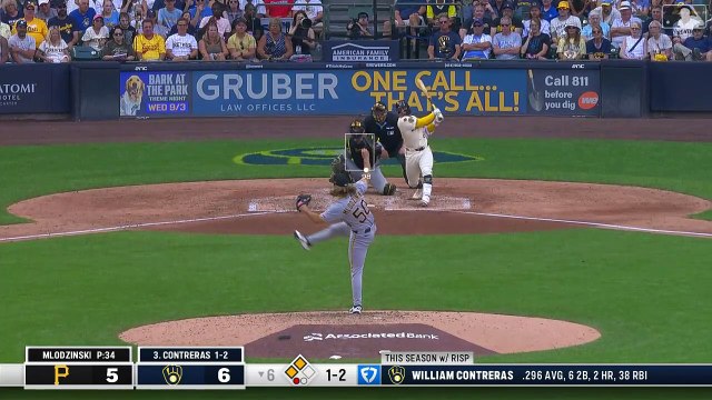 William Contreras impulsa dos carreras con hit