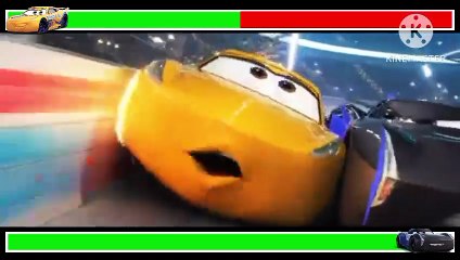 Final Race With Healthbars | Cruz Ramirez vs Jackson Storm | Cars 3 (2017)