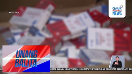 Nasa P36,000 halaga ng mga ipinagbabawal na gamot at ilang gamit, nakumpiska sa raid sa pharmacy warehouse | Unang Balita