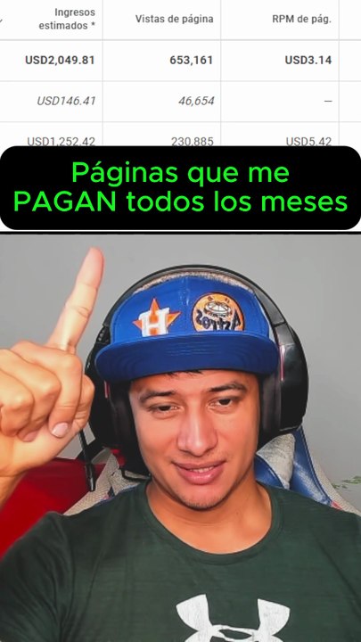 Estas páginas me generan ingresos mensuales