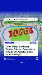 Gasibu Bandung Ditutup Sementara!
