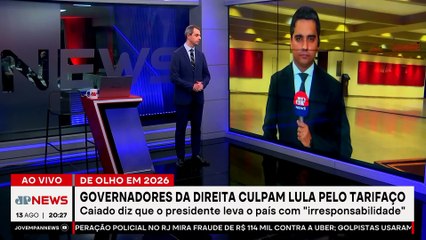 Caiado e outros governadores de direita culpam Lula por tarifaço