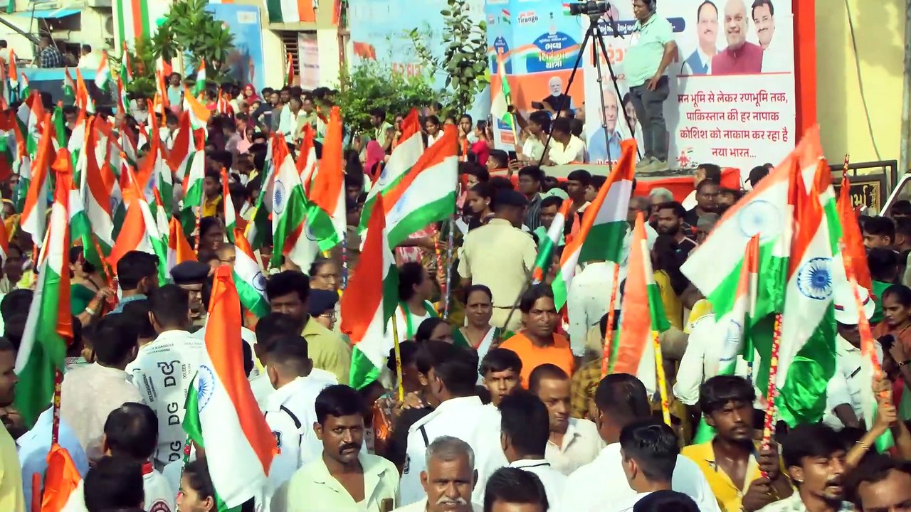 #GUJARAT CM JOINS TIRANGA YATRA ORGANIZED BY AMC #AHMEDABAD MUNICIPAL CORPORATION