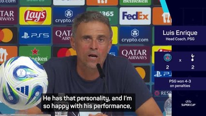 Chevalier 'showed character and personality' in Super Cup triumph - Enrique