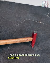 Broken tiles as a one-of-a-kind design! 🙌