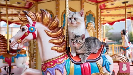 Mama Cat Works Hard to Make Kitten’s Dream Excavator Toy Come True 💖🚧 A Heartwarming Story