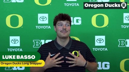 Oregon Ducks long snapper Luke Basso discusses his love for trick plays