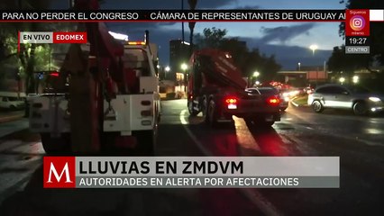 Continúan las afectaciones viales por las lluvias en el Estado de México