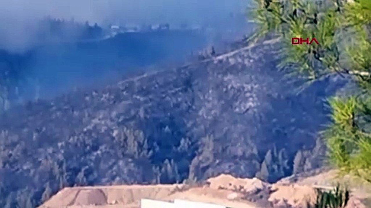 Hatay'da orman yangını ikinci gününde; havadan müdahale başladı
