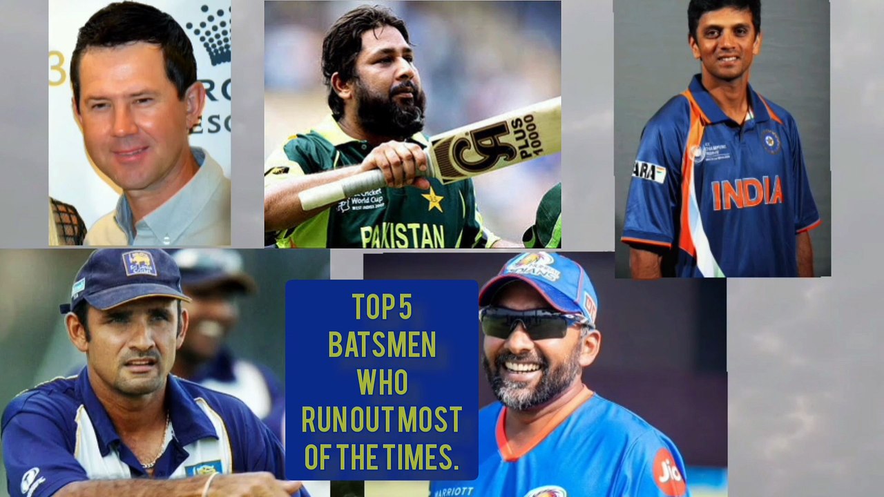 These top batsmen run out most of the times|Mahela Jaywardene 51 times run out, Marvan Atapatu 48 times, Inzamamul Haq 46 times.