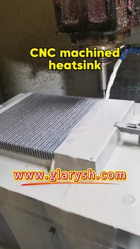 CNC machined aluminum heatsink