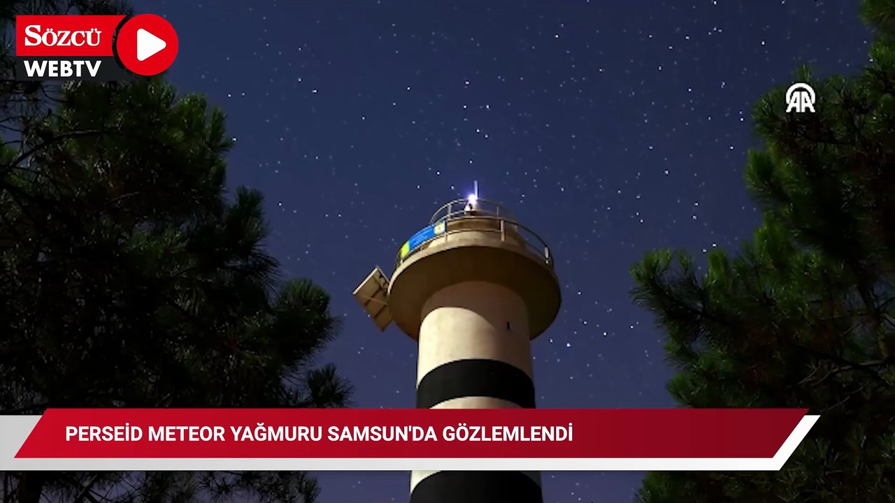 Perseid meteor yağmuru Samsun'da gözlemlendi