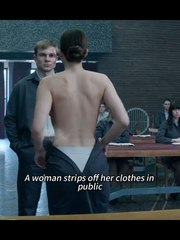 A woman takes off her clothes just to become a spy