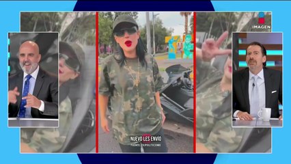 Sandra Cuevas va de calle en calle para afiliar gente
