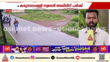 തെരുവുമായ ബൈക്കിന് കുറുകെ ചാടി യുവാവിന് പരിക്ക്