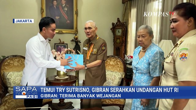 Wapres Gibran Serahkan Undangan HUT RI ke-80 ke Try Sutrisno, Ngaku Dapat Banyak Wejangan