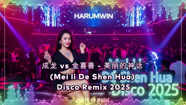 Jackie Chan vs Kim Hee Sun - Mei Li De Shen Hua (Disco Remix 2025) | Harumwin
