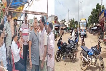 नहर में पानी की मांग को लेकर किसानों ने किया चक्काजाम