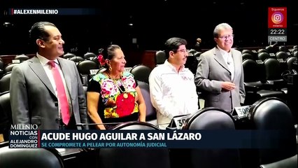 Hugo Aguilar Ortiz participa en evento por pueblos indígenas y se reúne con Monreal