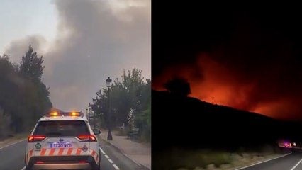 Los vecinos que se negaron a abandonar Cabezallosa por el incendio ya han sido evacuados