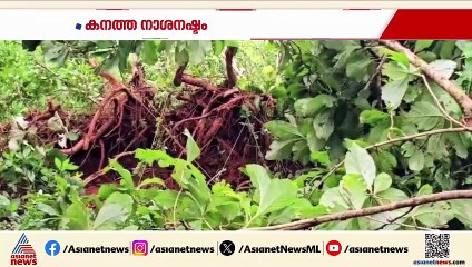 തൃശ്ശൂരിലും പാലക്കാടും മിന്നല്‍ ചുഴലിയില്‍ കനത്ത നാശനഷ്ടം; സിസിടിവി ദൃശ്യങ്ങള്‍