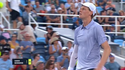 Cincinnati - Mannarino craque face à Sinner