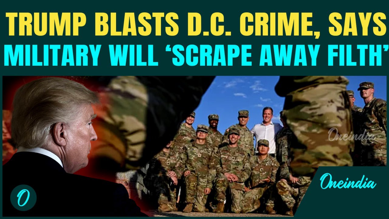 Trump Vows to Use U.S. Military to Liberate ‘FILTHY’ D.C., Claims Murdr Rate Tops Islamabad, Iraq