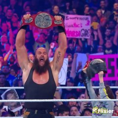 برون سترومان يتحالف مع الطفل نيكولاس لمواجهة ذا بار - ريسلمانيا 34   Braun Stroman teams up with Nicholas to face The Bar.