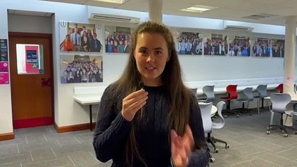 St Ninian's High School pupil Sapphire Ascroft speaks about her A-Level results