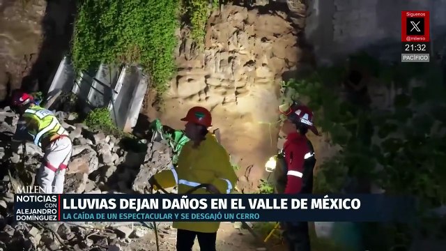 Lluvias intensas generan socavones y daños en CdMx y Edomex