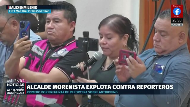 Alcalde de Piedras Negras agrede a periodista por pregunta sobre examen antidoping