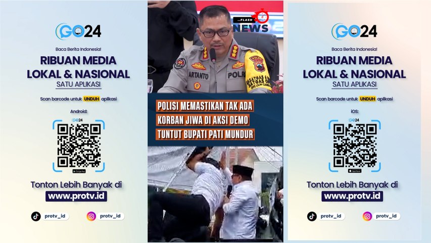 Polisi Memastikan Tak Ada Korban Jiwa di Aksi Demo Tuntut Bupati Pati Mundur