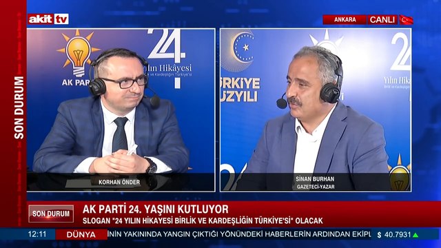 Gazeteci-Yazar Sinan Burhan, AK Parti'nin 24 yıllık serüvenini değerlendirdi