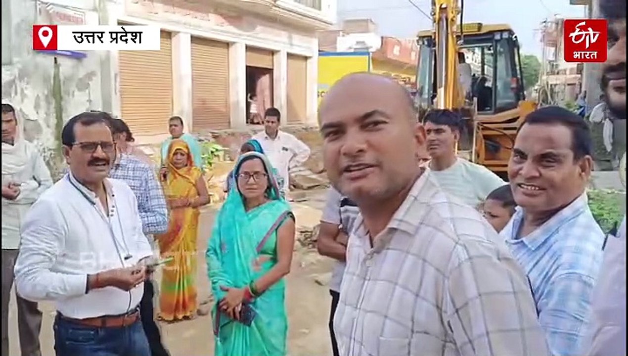 बहराइच में बुलडोजर चलाकर नाले का अतिक्रमण हटाया; स्थानीय लोगों से पालिकाकर्मियों की हुई तीखी बहस