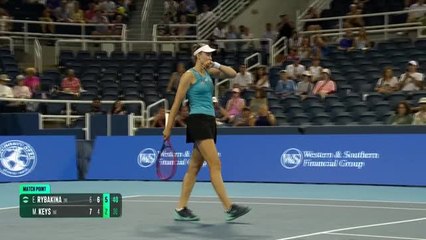 Cincinnati - Rybakina renverse Keys