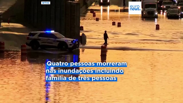 EUA: Família de três pessoas morre no Tennessee após chuvas torrenciais e inundações
