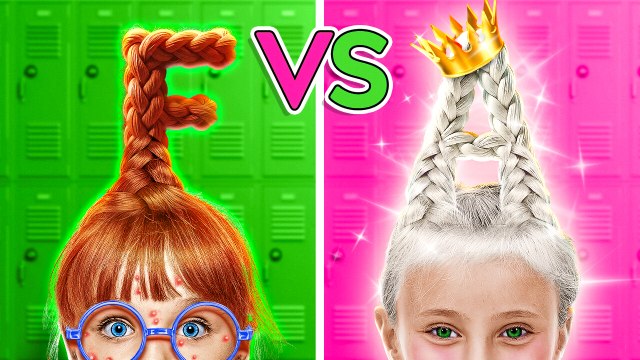 Élèves Bons vs Mauvais ! Essayons des astuces créatives pour l'école que vous n'avez jamais vues 😍