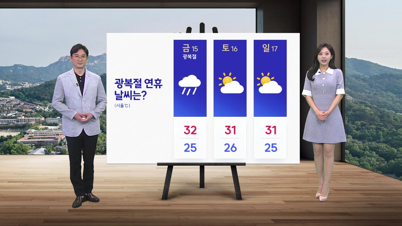 [날씨] 내일 오후 중부 곳곳 비...남부 대체로 맑음 / YTN