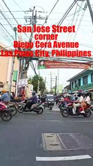 San Jose Street corner Diego Cera Avenue in Las Pinas City in the Philippines