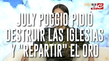 July Poggio pidió destruir las iglesias y repartir en oro entre los pobres