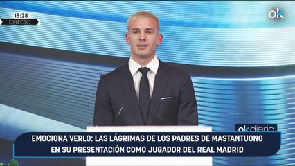 Emociona verlo: las lágrimas de los padres de Mastantuono en su presentación como jugador del Real Madrid