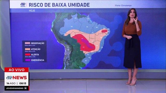 Umidade no Centro-Oeste atinge níveis críticos | Previsão do Tempo