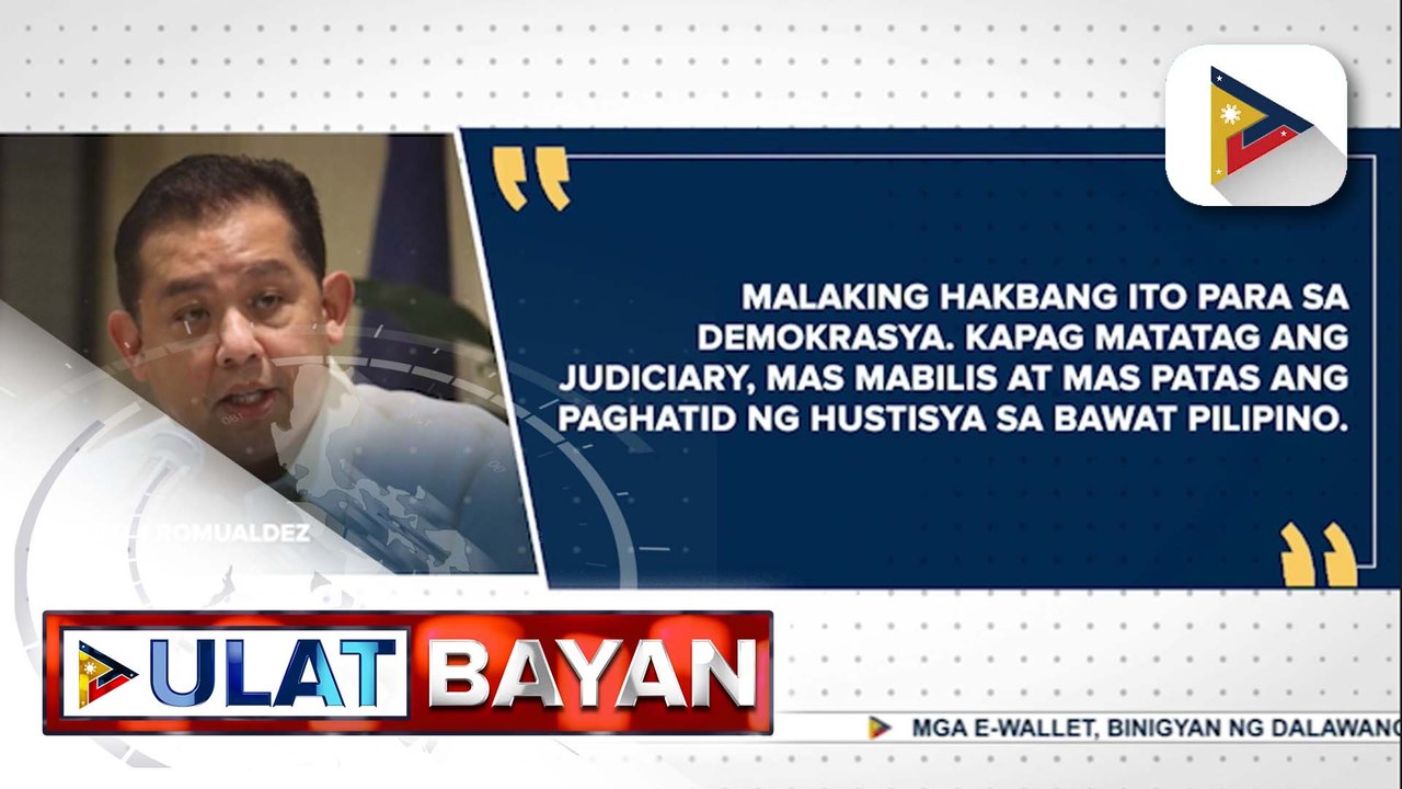 House Speaker Romualdez, tiwalang malaki ang maitutulong sa bansa ng pagsasabatas ni PBBM ng "Judiciary Fiscal Autonomy Act”