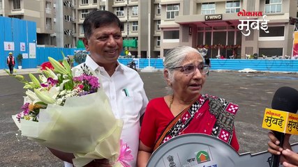 घर मिळालं भरुन पावले बीडीडी चाळीतून फ्लॅटमध्ये गेलेल्या आजींना अश्रू अनावर