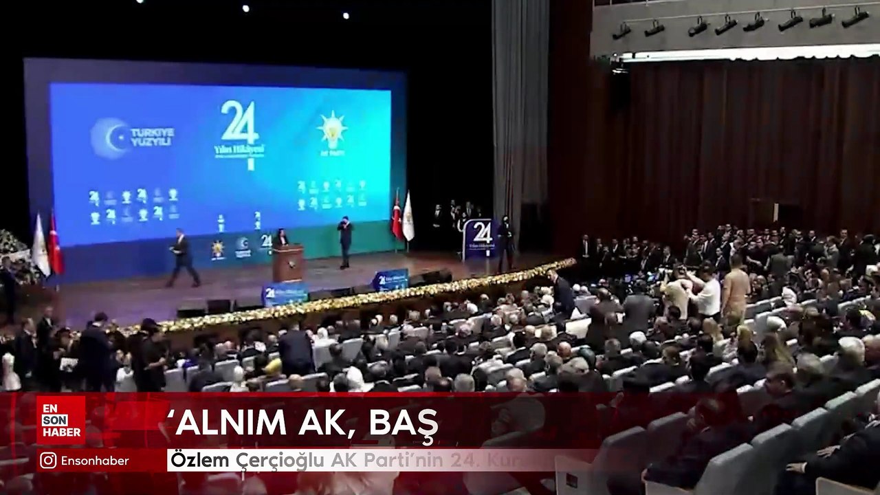 Özlem Çerçioğlu AK Parti'nin 24. Kuruluş Yıl Dönümü Programı'nda